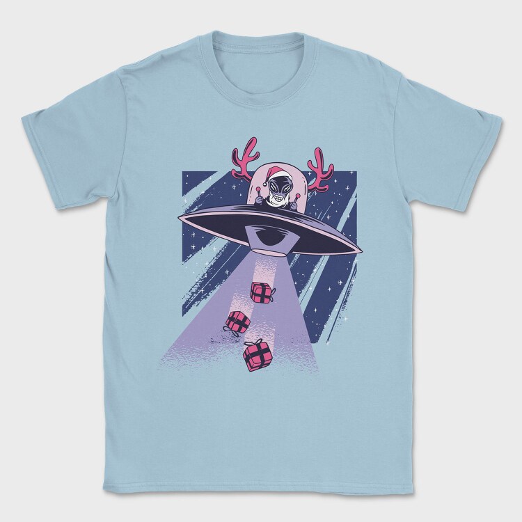 Alien Santa, Tricou Barbati (Unisex)