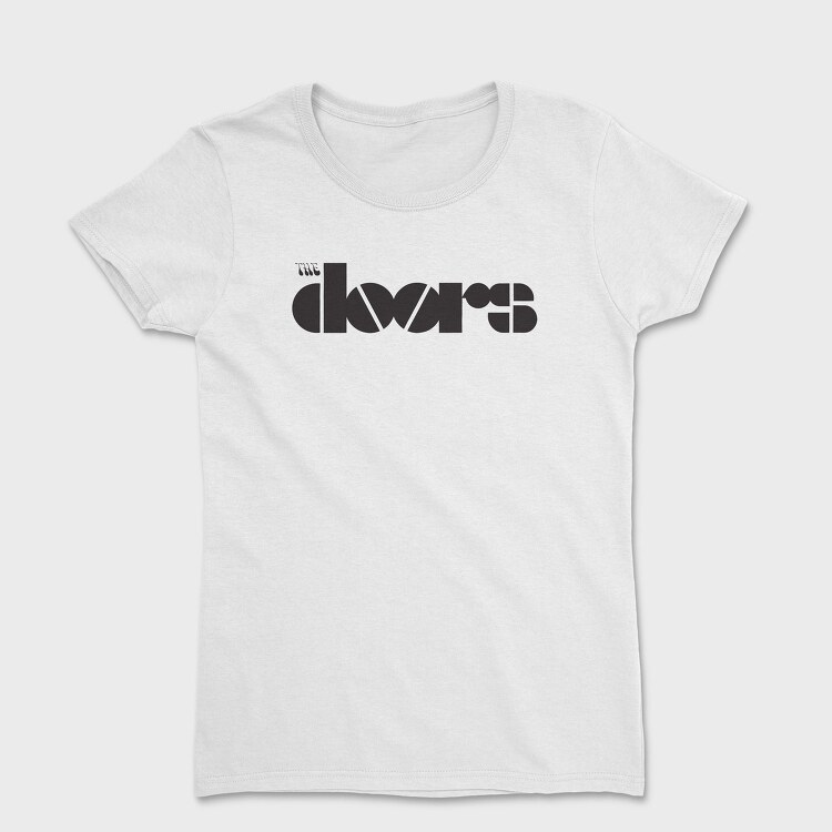 THE DOORS Band logo name, Tricou Femei