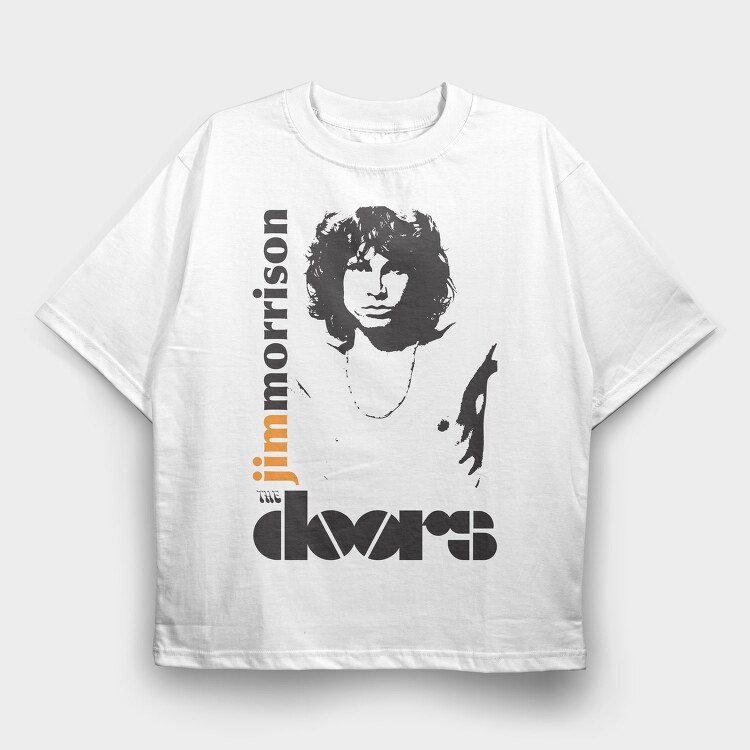 THE DOORS Jim Morrison, Tricou Oversize Barbati (Unisex)