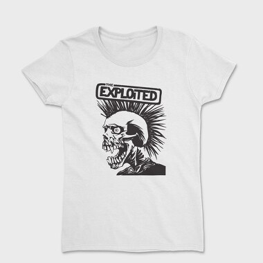 THE EXPLOITED B&W, Tricou Femei
