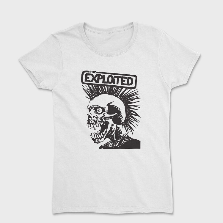 THE EXPLOITED B&W, Tricou Femei