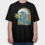 Wave, Tricou Oversize Barbati (Unisex)