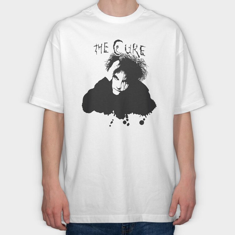 THE CURE Robert Smith, Tricou Oversize Barbati (Unisex)