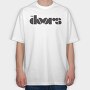 THE DOORS Band logo name, Tricou Oversize Barbati (Unisex)