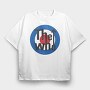 THE WHO Band logo Art, Tricou Oversize Barbati (Unisex)