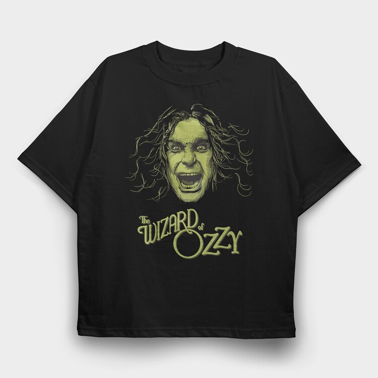 THE WIZARD OF OZZY, Tricou Oversize Barbati (Unisex)