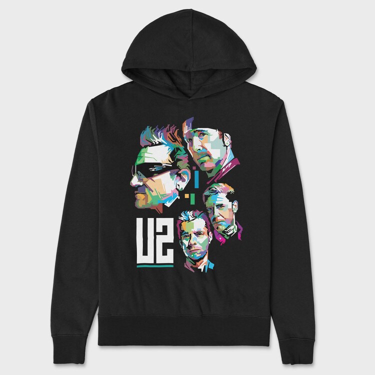 U2 Art1, Hanorac Oversize Barbati (Unisex)