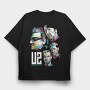 U2 Art1, Tricou Oversize Barbati (Unisex)