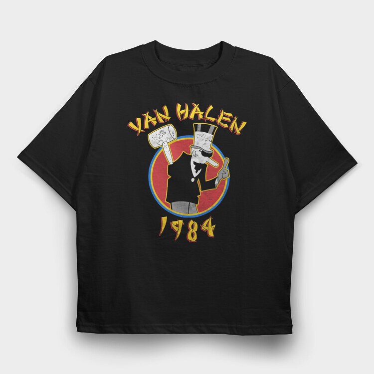 VAN HALEN 1984 Art, Tricou Oversize Barbati (Unisex)