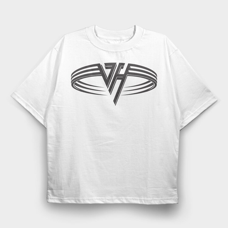 VAN HALEN Band logo design, Tricou Oversize Barbati (Unisex)