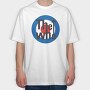 THE WHO Band logo Art, Tricou Oversize Barbati (Unisex)