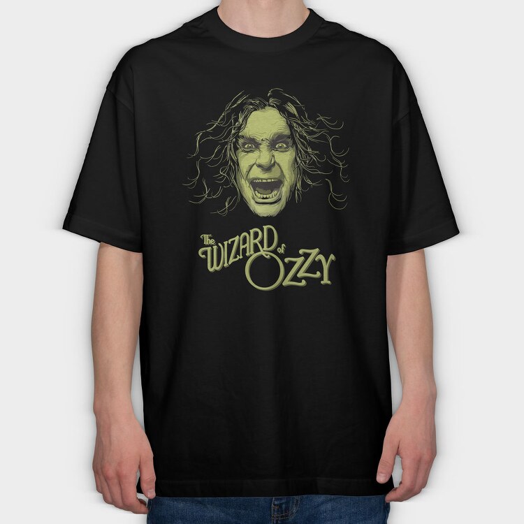 THE WIZARD OF OZZY, Tricou Oversize Barbati (Unisex)