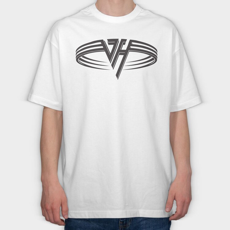 VAN HALEN Band logo design, Tricou Oversize Barbati (Unisex)