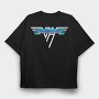 VAN HALEN One logo Art, Tricou Oversize Barbati (Unisex)