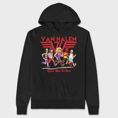 VAN HALEN Runnin with the devil, Hanorac Oversize Barbati (Unisex)