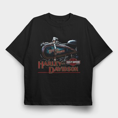 Harley Davidson Bike Ride 2, Tricou Oversize Barbati (Unisex)