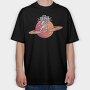 Astronaut Saturn, Tricou Oversize Barbati (Unisex)