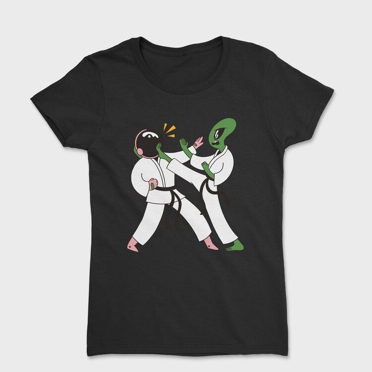 Astronaut Alien Karate, Tricou Femei