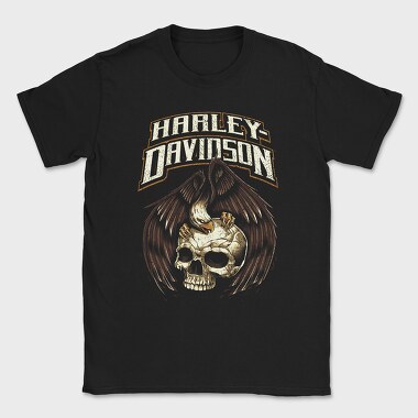 Harley Davidson Skull Eagle, Tricou Barbati (Unisex)