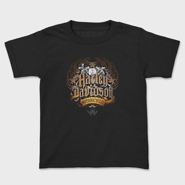 Harley Davidson Wreath Stars Bike, Tricou Copii