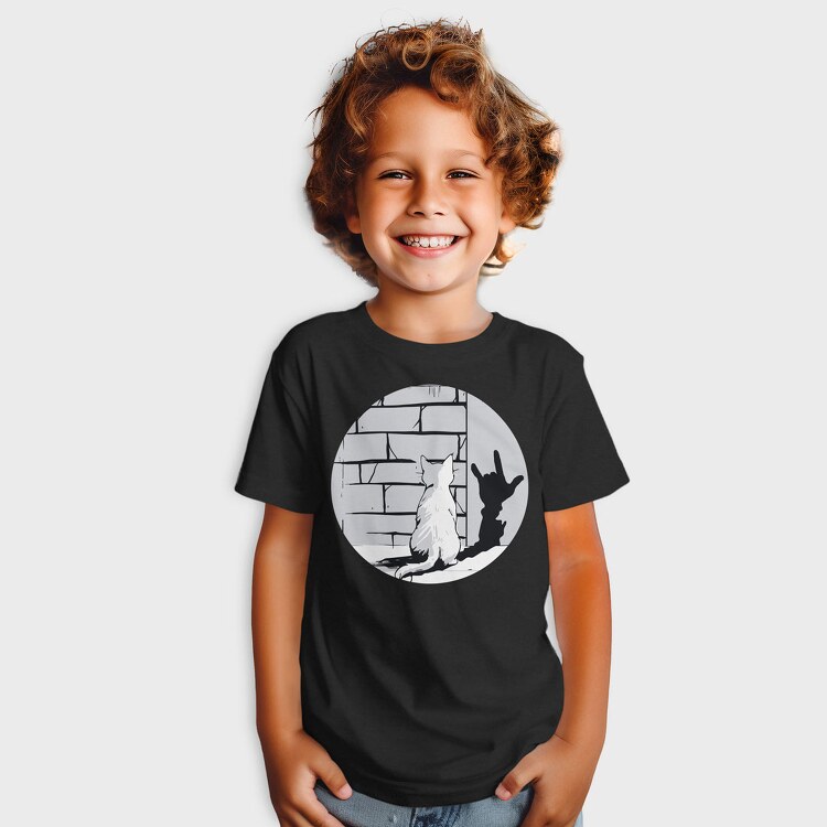Cat Rock Sign Shadow, Tricou Copii