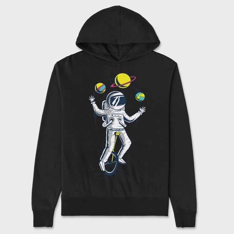 Astronaut Juggling, Hanorac Oversize Barbati (Unisex)