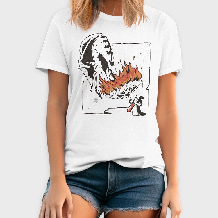 Dragon Wizard Extinguisher, Tricou Barbati (Unisex)