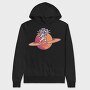 Astronaut Saturn, Hanorac Oversize Barbati (Unisex)