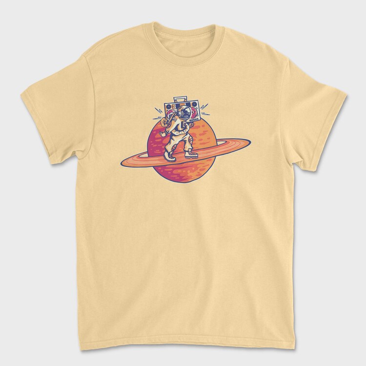 Astronaut Saturn, Tricou Barbati (Unisex)