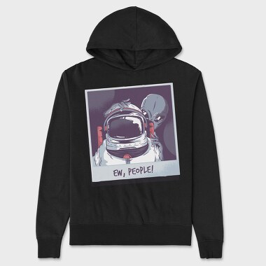 Astronaut Alien, Hanorac Oversize Barbati (Unisex)