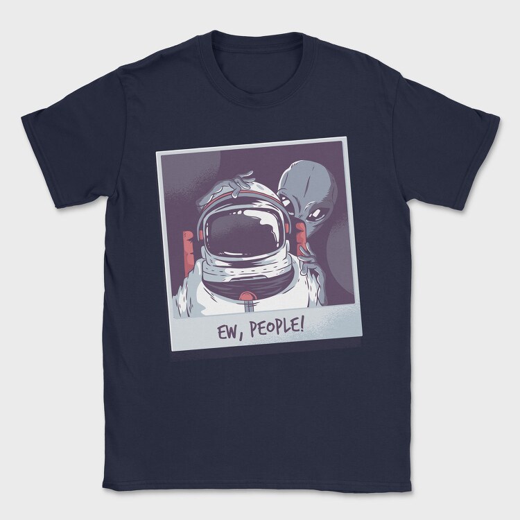 Astronaut Alien, Tricou Barbati (Unisex)