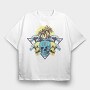Skulls Palms Triangle, Tricou Oversize Barbati (Unisex)