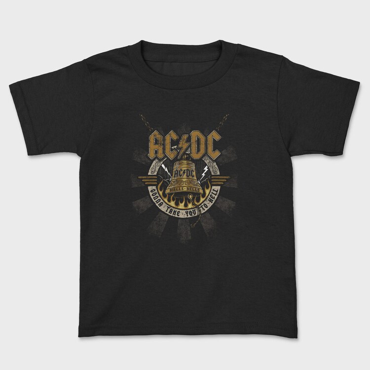 Acdc Bell Flames Eyes 2, Tricou Copii