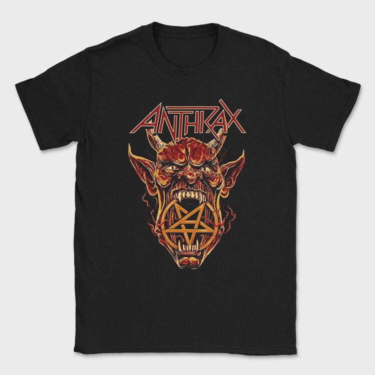 Anthrax Devil Pentagram, Tricou Barbati (Unisex)