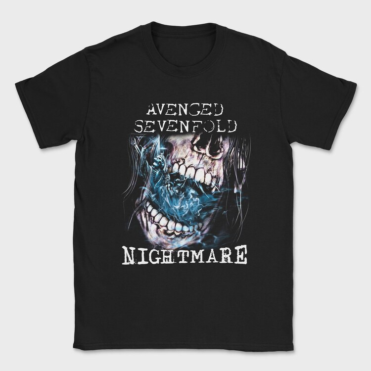 Avenged Sevenfold Skull Flames Eyes 2, Tricou Barbati (Unisex)