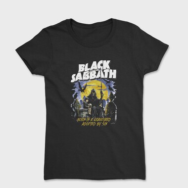Black Sabbath Graveyard Sin, Tricou Femei