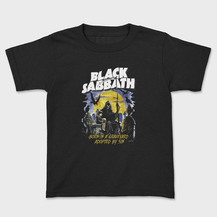 Black Sabbath Graveyard Sin, Tricou Copii
