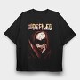 Bleeding Angel Red Flames, Tricou Oversize Barbati (Unisex)
