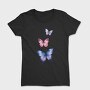 Colorful Watercolor Butterflies, Tricou Femei