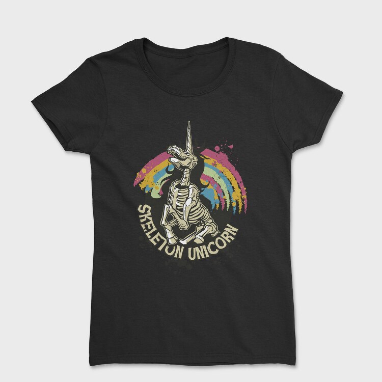 Skeleton Unicorn, Tricou Femei