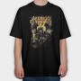Avenged Sevenfold Flames Flower, Tricou Oversize Barbati (Unisex)