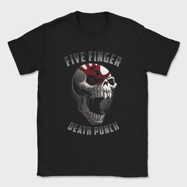 Five Finger Death Punch Skull Crosses Eyes, Tricou Barbati (Unisex)
