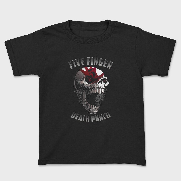 Five Finger Death Punch Skull Crosses Eyes, Tricou Copii