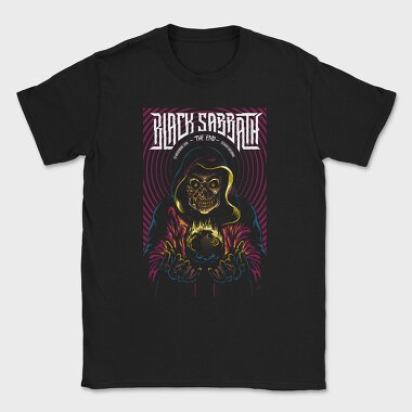 Grim Reaper Flames Crosses 2, Tricou Barbati (Unisex)