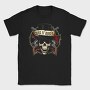 Guns N Roses Skull Top Hat, Tricou Barbati (Unisex)