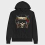 Guns N Roses Skull Top Hat, Hanorac Oversize Barbati (Unisex)