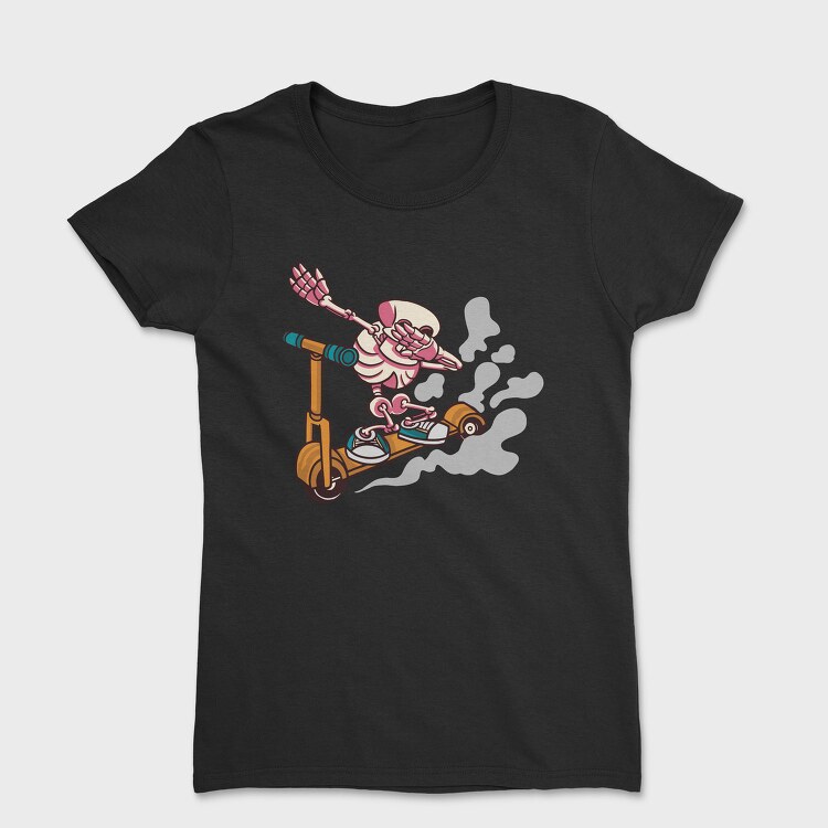 Scooter Skeleton, Tricou Femei