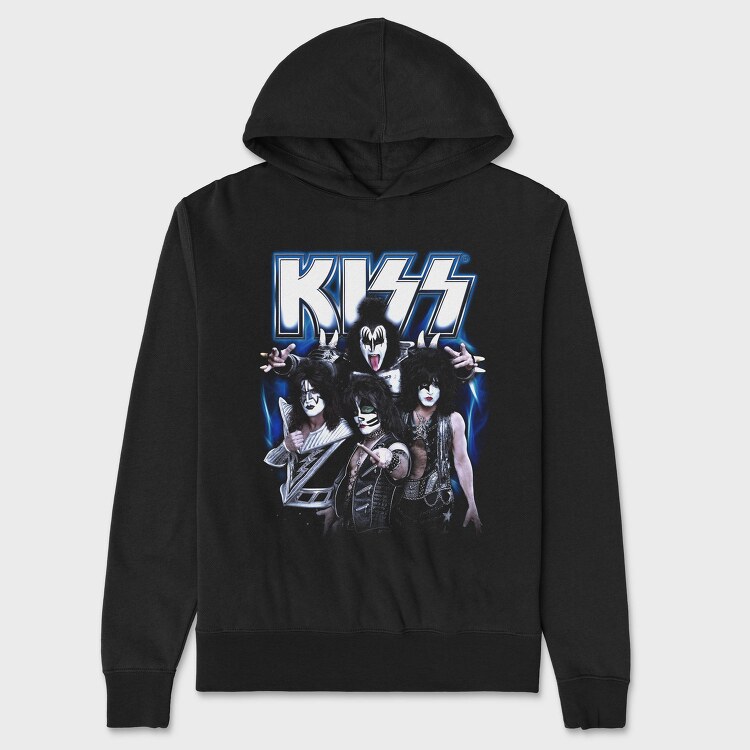 Kiss Band Legendary Rock, Hanorac Oversize Barbati (Unisex)