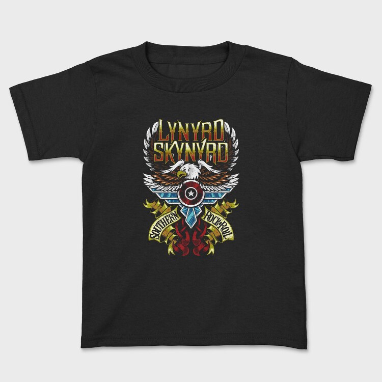 Lynnyrd Skynyrd Eagle Flag Flames 2, Tricou Copii