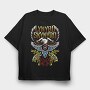 Lynnyrd Skynyrd Eagle Flag Flames 2, Tricou Oversize Barbati (Unisex)